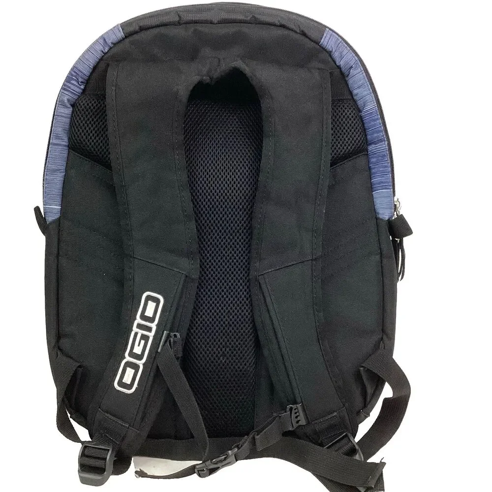 Ogio Juggernaut Backpack - Black/Blue - Patch Over Embroidery *Broken Zipper*